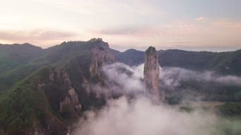 旅拍风景,配音,树木,山峰,全景