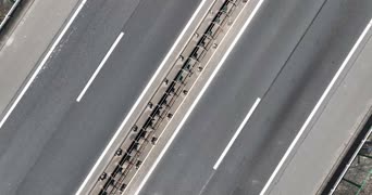 旅拍风景,火车,交通,高楼,公共汽车,全景