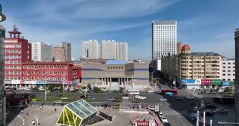 旅拍风景,美景,旅拍,城市,高楼,城市,全景