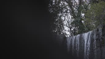 生活日常,手机壁纸,照片,配音,树木,植物,瀑布,全景,Pliva Waterfall