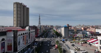 旅拍风景,配音,知识,高楼,城市,全景