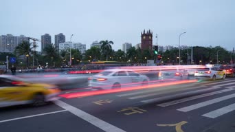 城市,赛车,交通,显示设备,人行横道,全景