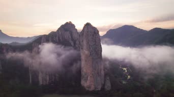 旅拍风景,美景,大自然,记录,树木,全景,楠溪江石桅岩