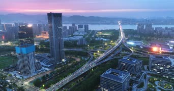 旅拍风景,美景,城市,高楼,全景