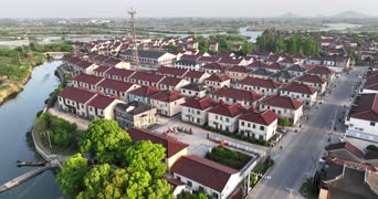 旅拍风景,城市,美景,村落,全景