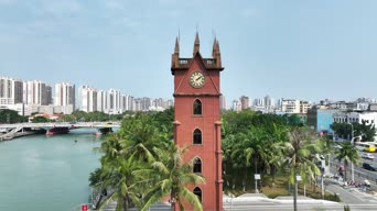 旅拍风景,植物,城市,树木,高楼,植物,全景