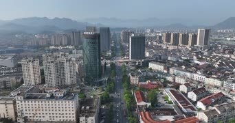 旅拍风景,城市,美景,高楼,高楼大厦,城市,全景