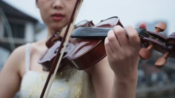 乐器演奏,配音,衣服,弹小提琴,全景