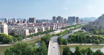 旅拍风景,配音,美景,知识,高楼,城市,全景,沙燕桥