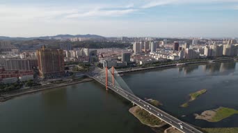 旅拍风景,旅拍,城市,高楼,全景