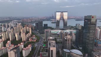 旅拍风景,城市,高楼,高楼大厦,全景