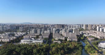 旅拍风景,城市,美景,高楼,高楼大厦,全景