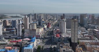 旅拍风景,城市,高楼,城市,全景