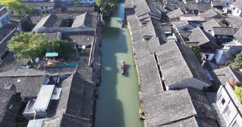 旅拍风景,美景,旅拍,城市,交通,树木,高楼,村落,全景