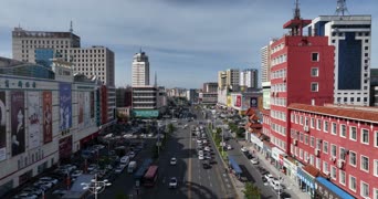 旅拍风景,vlog,美景,城市,高楼,城市,全景