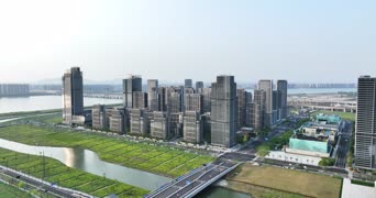 旅拍风景,配音,知识,高楼,公寓,城市,全景