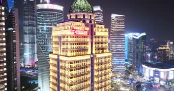 旅拍风景,夜景,广告,高楼,全景