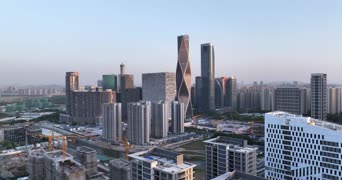 旅拍风景,城市,高楼,高楼大厦,全景