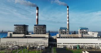 旅拍风景,美景,旅拍,高楼,工厂,全景,Poolbeg Generating Station