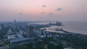 旅拍风景,美景,城市,无人机,高楼,全景