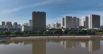 旅拍风景,配音,知识,高楼,树木,全景