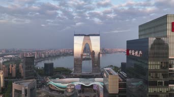 旅拍风景,配音,知识,高楼,中海,全景