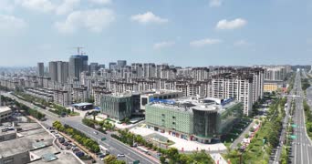 旅拍风景,配音,知识,高楼,城市,全景