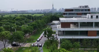生活日常,配音,知识,树木,高楼,公寓,植物,全景