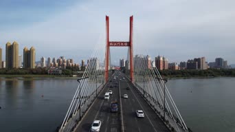 旅拍风景,美景,城市,高楼,桥梁,全景