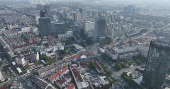 旅拍风景,城市,交通,美景,高楼,全景