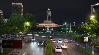 旅拍风景,车讯,汽车周边,高楼,树木,城市,全景