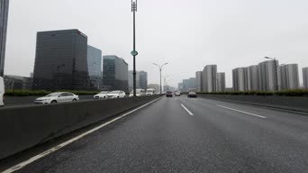 生活日常,雪,交通,高楼,全景