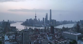 旅拍风景,城市,美景,高楼,高楼大厦,全景,陆家嘴