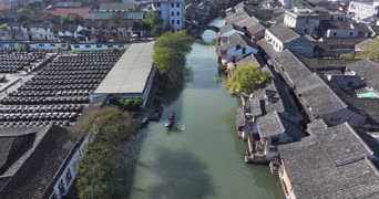 旅拍风景,交通,河流,全景