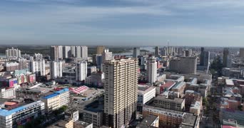 旅拍风景,城市,美景,vlog,高楼,城市,全景