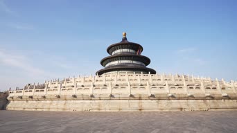 旅拍风景,记录,沙漠,挖掘机,全景,天坛公园