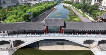 旅拍风景,美景,庭院,公共汽车,河流
