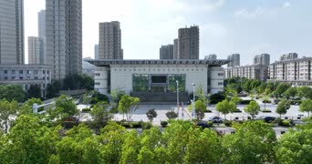 旅拍风景,美景,城市,高楼,公寓,植物,全景