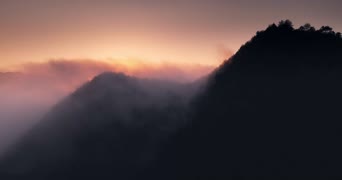 旅拍风景,美景,旅拍,记录,大自然,日落,全景,木梨硔