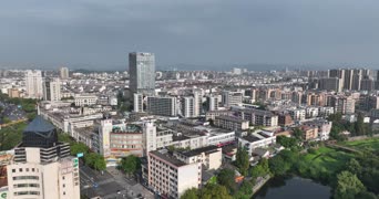 旅拍风景,城市,美景,歌曲演唱,高楼,城市