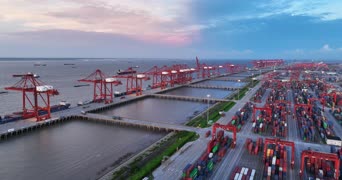 旅拍风景,美景,旅拍,神曲,大自然,城市,港口,全景,Container Terminal Altenwerder,上海港