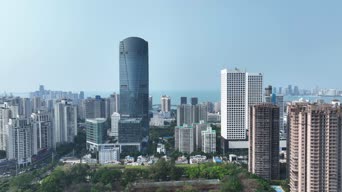 旅拍风景,美景,城市,高楼,高楼大厦,全景