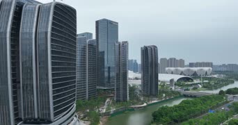 旅拍风景,城市,美景,高楼,公寓,高楼大厦,全景