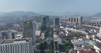 旅拍风景,城市,美景,雪,高楼,城市,高楼大厦,全景,红磡