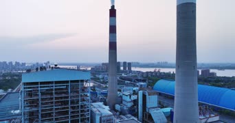 旅拍风景,城市,交通,美景,高楼,工厂,全景