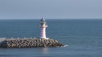 配音,知识,灯塔,全景,One Fathom Bank Lighthouse