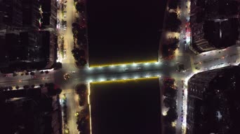 旅拍风景,夜景,全景