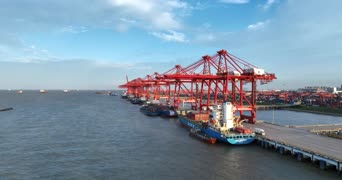 美景,旅拍,配音,港口,全景