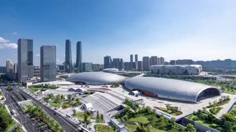 旅拍风景,城市,美景,高楼,全景