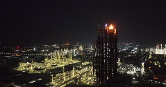 旅拍风景,夜景,高楼,全景